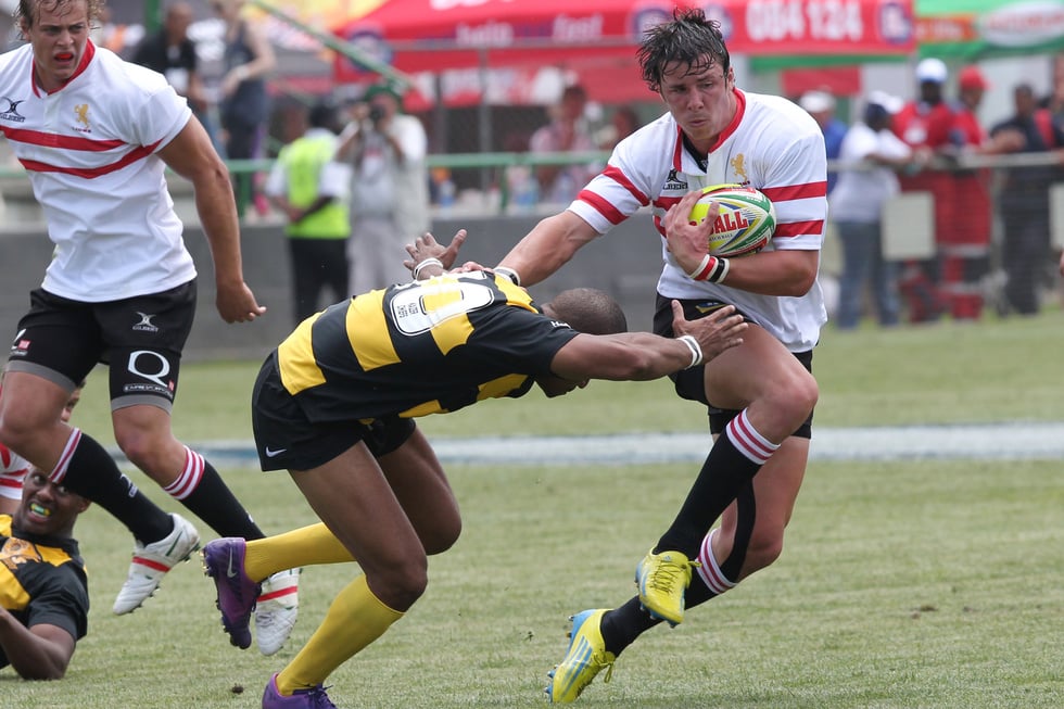 Men Playing Rugby